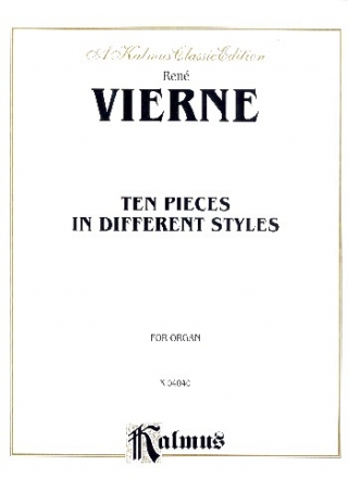 10 Pieces in different Styles for organ