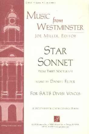 Star Sonnet for mixed chorus a cappella score