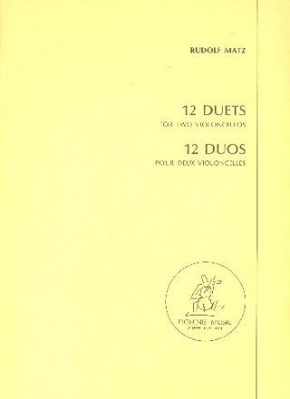 12 Duets for 2 violoncellos 2 scores