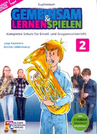 Gemeinsam lernen & spielen Band 2 (+Online Audio) fr Blserklasse (Blasorchester) Euphonium in C (Bassschlssel)