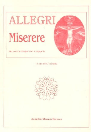 Miserere mei Deus per coro a 5 voci a cappella partitura