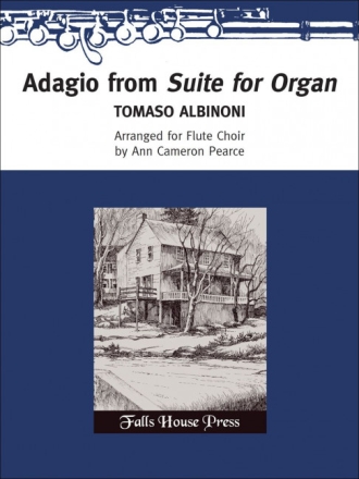Adagio for flute choir score and parts
