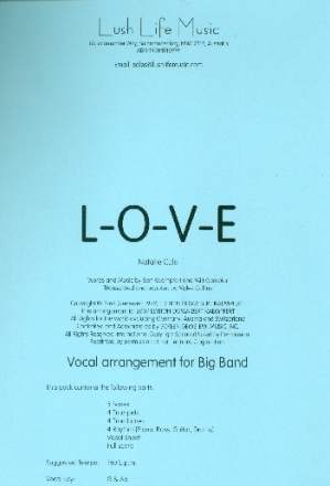 L-O-V-E for voice and big band score and parts