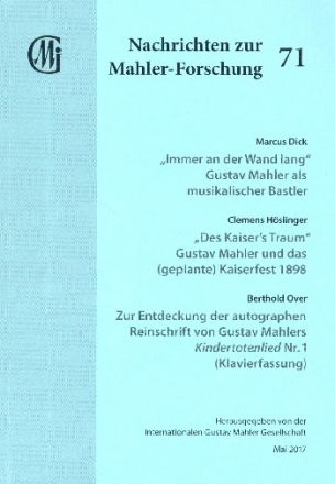 Nachrichten zur Mahler-Forschung Band 71