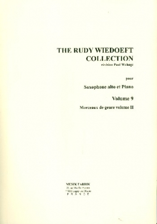 The Rudy Wiedoeft Collection vol.9 pour saxophone alto et piano