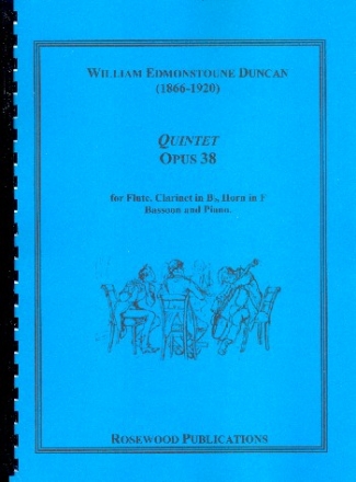 Quintet op.38 for flute, clarinet, horn, bassoon and piano parts