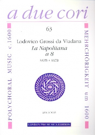 La napolitana a 8 for 8 instruments (SATBSATB) and Bc score and parts