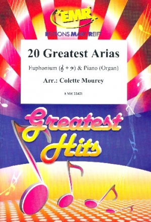 20 greatest Arias f�r Euphonium und Klavier (Orgel)