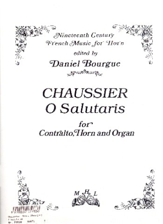 O salutaris fr Alt, Horn in F und Orgel Partitur und Stimmen