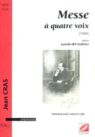 Messe  quatre voix pour choeur mixte et piano partition (la)