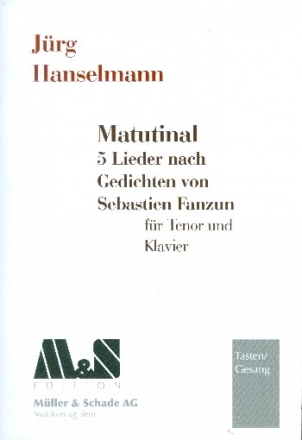 Matutinal fr Tenor und Klavier Partitur