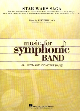 Star Wars Saga for concert band score and parts