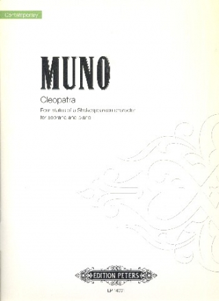 Cleopatra for soprano and piano Score