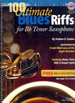 100 ultimate Blues Riffs (+CD): for tenor saxophone