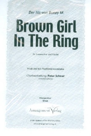 Brown Girl in the Ring fr Frauenchor und Klavier Chorpartitur