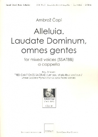 Alleluia Laudate Dominum omnes gentes for mixed voices (SSATBB) a cappella score