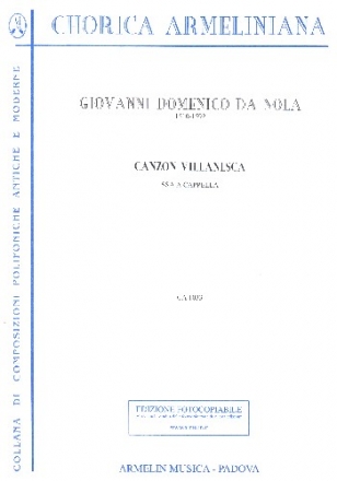 Canzon Villanesca for female chorus a cappella score (it)