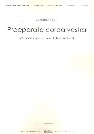 Praeparate corda vestra for mixed chorus a cappella score