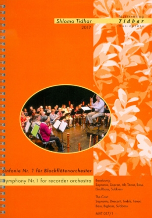 Sinfonie Nr.1 fr Blockfltenorchester Partitur und Stimmen