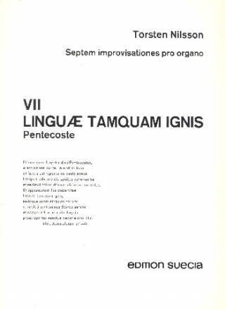Linguae tamquam ignis for organ