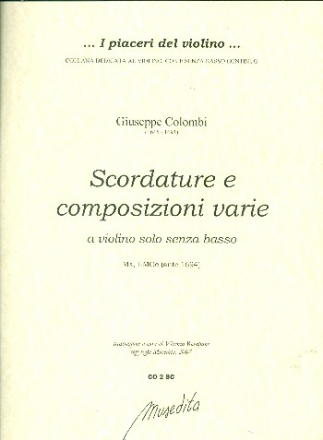 Scoradature e Composizioni varie a violino senza basso