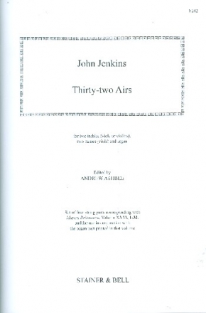 32 Airs for 2 trebles (or violins), 2 basses (or viols) and organ score and parts