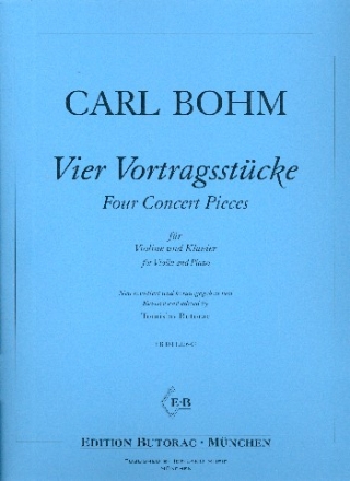 4 Vortragsstcke fr Violine und Klavier