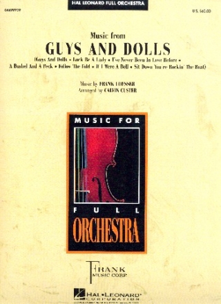 Music from Guys and Dolls (Musical): for orchestra score and parts (strings 8-8-8-4-4)