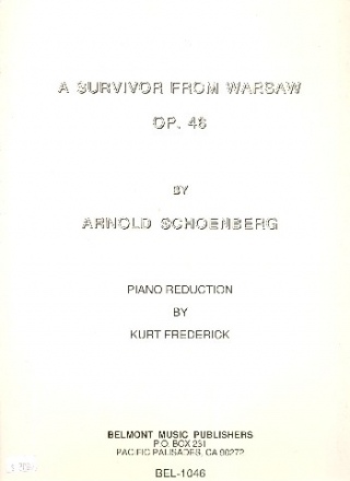 A Survivor from Warsaw op.46  piano reduction