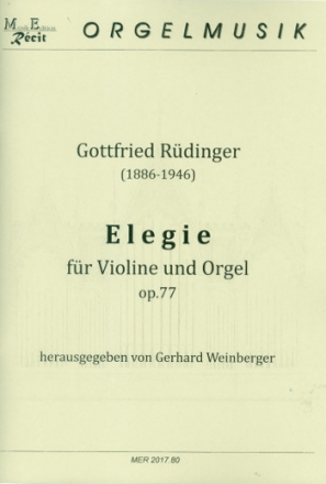 Elegie op.77 fr Violine und Orgel