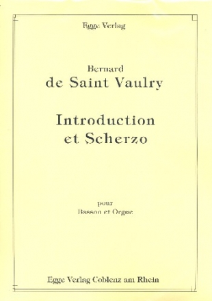 Introduction et Scherzo pour basson et orgue