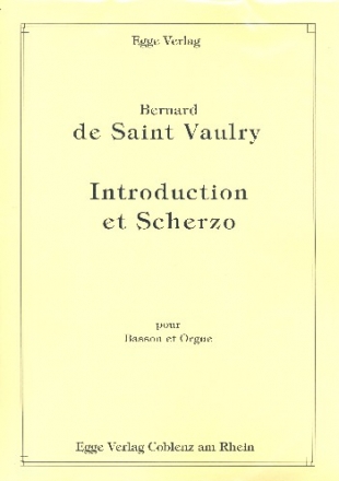 Introduction et Scherzo pour basson et orgue