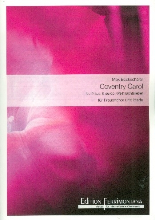 Coventry Carol f�r Frauenchor und Harfe Partitur
