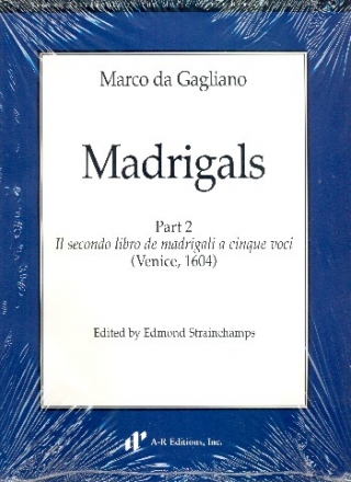 Madrigals vol.2 for 5 voices score