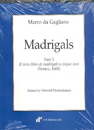 Madrigals vol.3 for 5 voices score