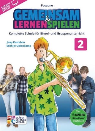 Gemeinsam lernen & spielen Band 2 (+Online Audio) fr Blasorchester (Blserklasse) Posaune im Bassschlssel