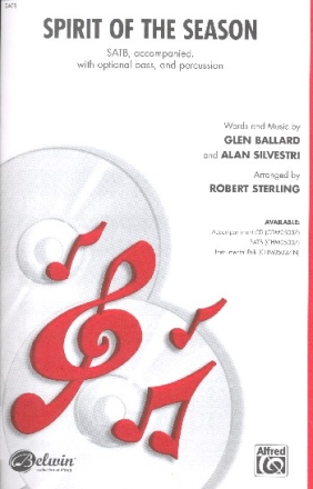 Spirit of the Season for mixed chorus and instruments (bass and percussion ad lib) vocal score