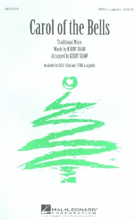 Carol of the Bells for female chorus a cappella score