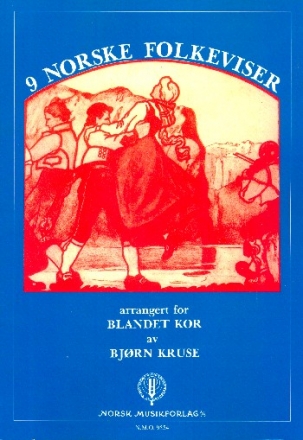 9 Norske folkeviser for mixed chorus a cappella score (nor)