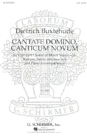 Canticum Domino Canticum Novum for soli, mixed chorus and piano score (la)