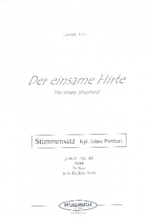 Einsamer Hirte fr Akkordeonorchester Stimmensatz