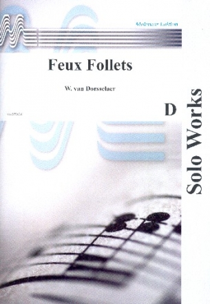 Feux Follets pour flute (clarinet, alto saxophone) and piano Molenaar