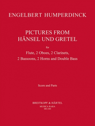 Pictures from Hnsel und Gretel for Flute, 2 oboes, 2 clarinets, 2 bassoon, 2 horns and double bass score and parts