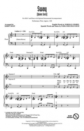 Sway for female chorus and piano (en) score