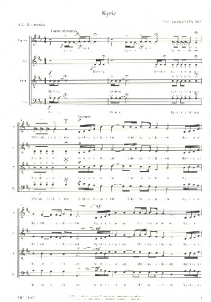 Kyrie fr gem Chor a cappella Partitur