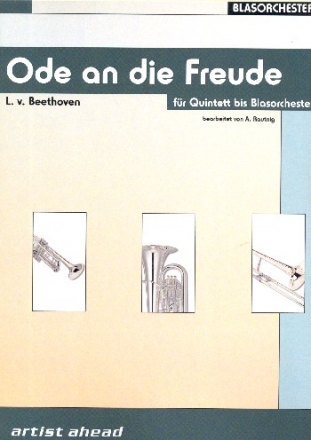 Ode an die Freude fr 5-stimmiges flexibles Ensemble Partitur und Stimmen (5-5-3-2-1-)