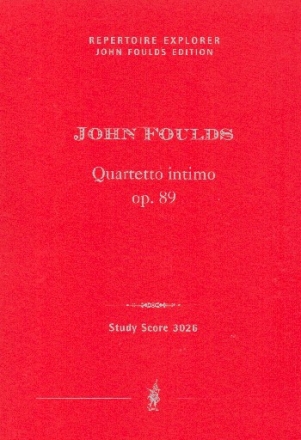 Quartetto intimo op.89 fr Streichquartett Partitur und Stimmen