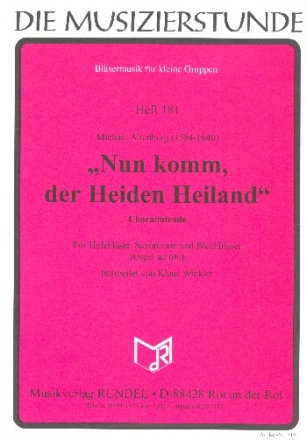 Nun komm der Heiden Heiland fr Blser-Ensemble (Orgel ad lib) Partitur und Stimmen