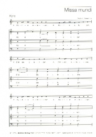 Missa mundi fr gem Chor a cappella Partitur
