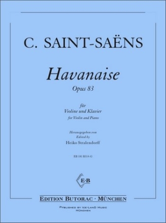 Havanaise op. 83 fr Violine und Klavier